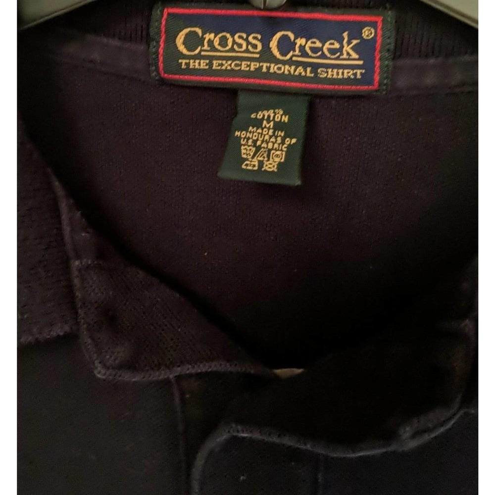 Iowa Hawkeyes Cross Creek Black Short Sleeve Polo Shirt Men's Size Medium - Picture 5 of 5